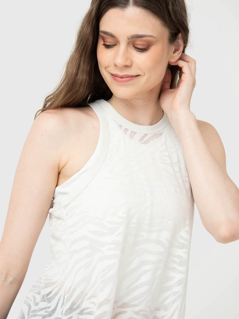 POLERA MUJER BURN OUT TANK CRUDO  BSOUL - 4