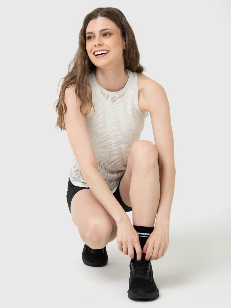 POLERA MUJER BURN OUT TANK CRUDO  BSOUL - 5