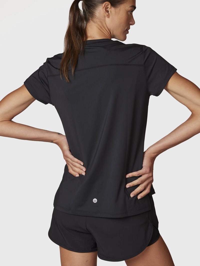 POLERA MUJER V NECK ALOE NEGRA  BSOUL - 2