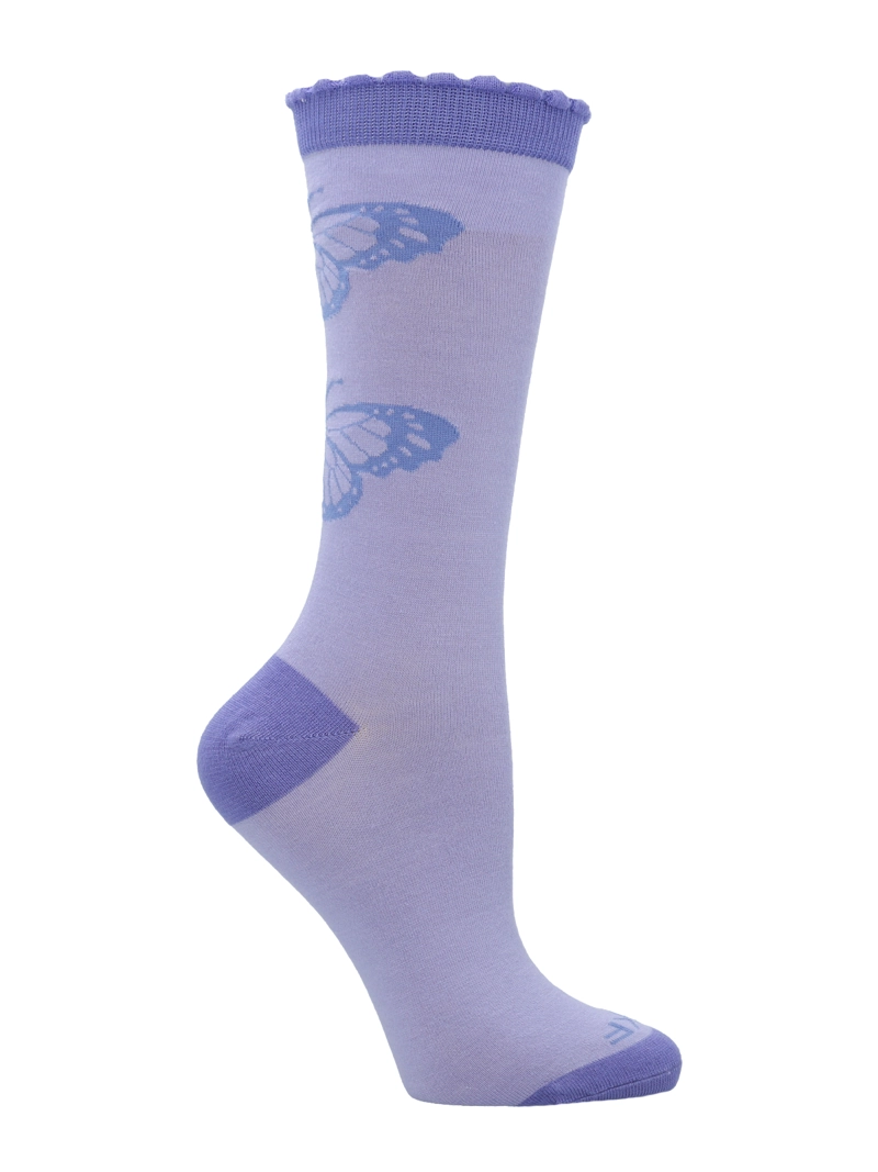CALCETIN BAMBU MUJER ST BUTTERFLY MORADO ROCKFORD - 1