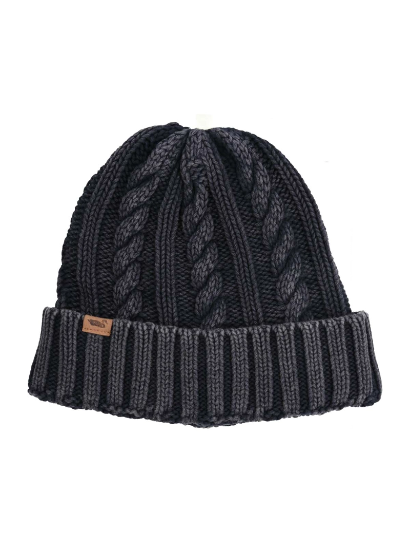 GORRO ALGODON UNISEX BEANIE BRAID WASHED AZUL ROCKFORD - 1