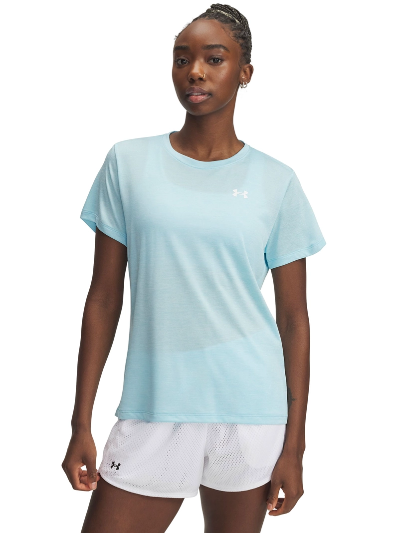 UNDER ARMOUR POLERA MANGA CORTA TECH TWIST MUJER AZUL UNDER ARMOUR