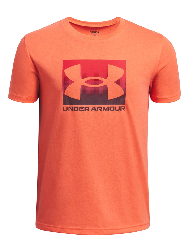 POLERA MANGA CORTA BOXED NIÑOS NARANJA UNDER ARMOUR - 1