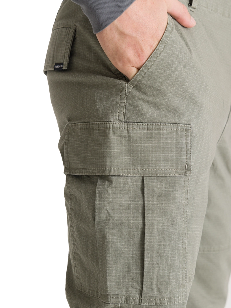 PANTALON HOMBRE CARGO VERDE BURTON - 6