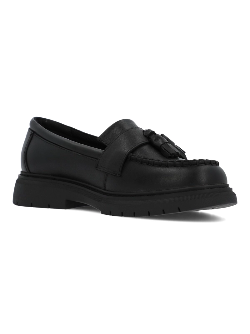 MOCASIN ESCOLAR CUERO NIÑA ACORN NEGRO HUSH PUPPIES KIDS - 2