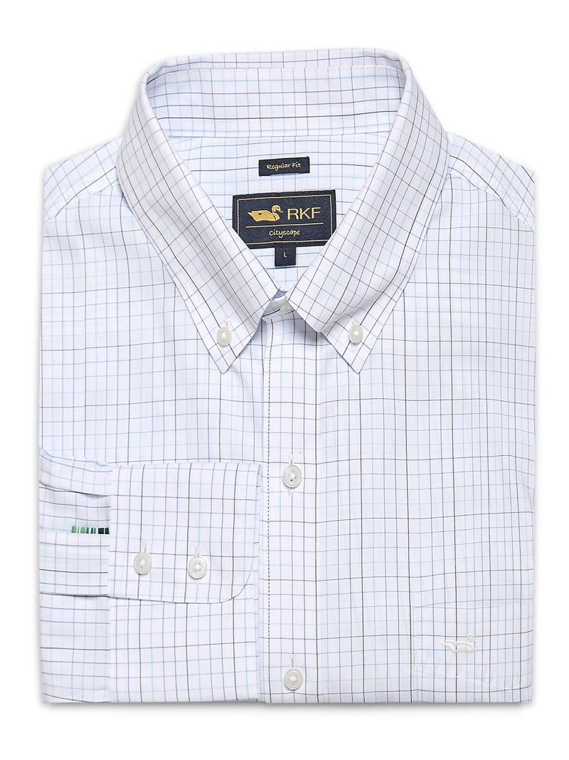 CAMISA LIBRE DE ARRUGAS ALGODON HOMBRE ROCKFORD BLANCO - 1