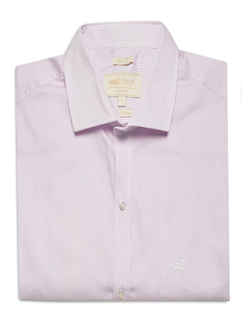 CAMISA CUELLO ITALIANO HOMBRE EASYIRONIT ROSA ROCKFORD - 1