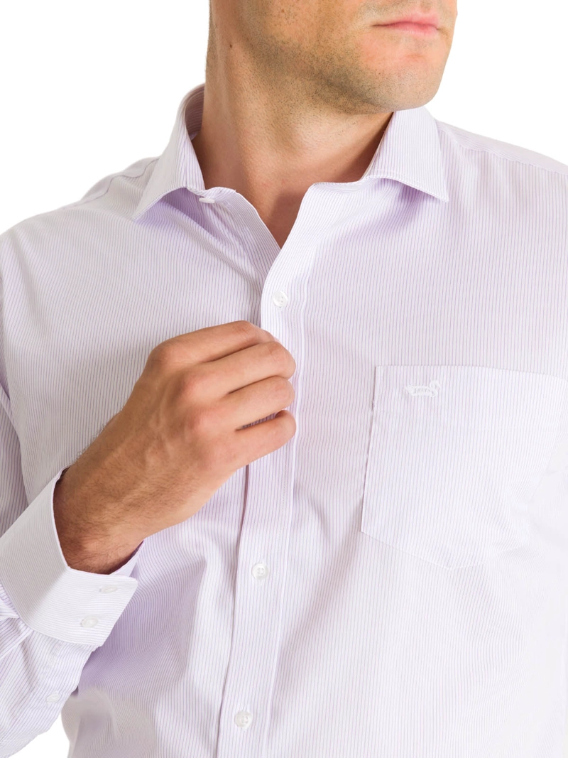 CAMISA CUELLO ITALIANO HOMBRE EASYIRONIT ROSA ROCKFORD - 9