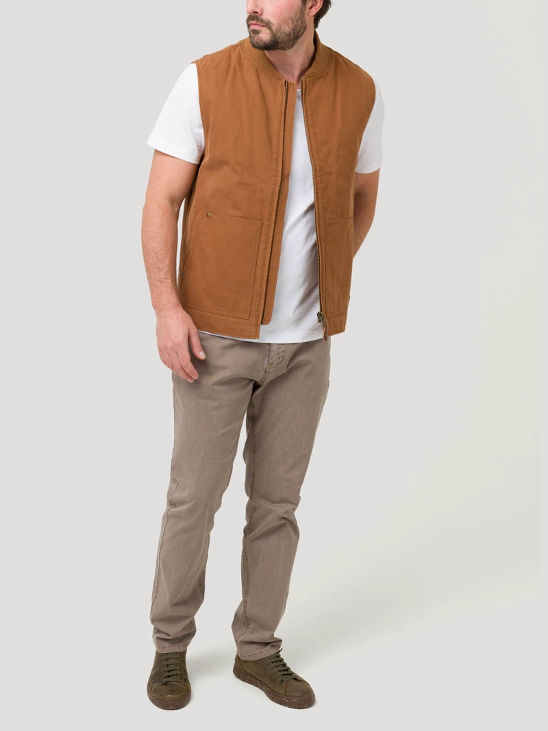 CHAQUETA ALGODON ORGANICO HOMBRE SAVONA CAFE  ROCKFORD - 8