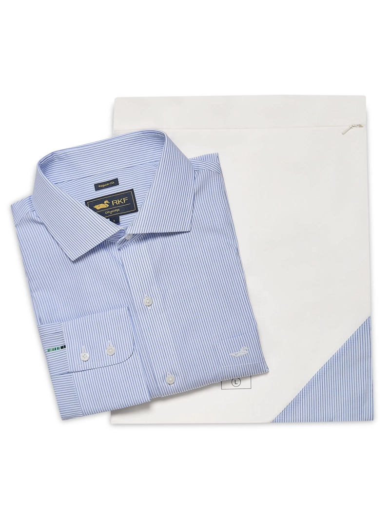 CAMISA ALGODON LIBRE DE ARRUGAS HOMBRE AZUL ROCKFORD - 6