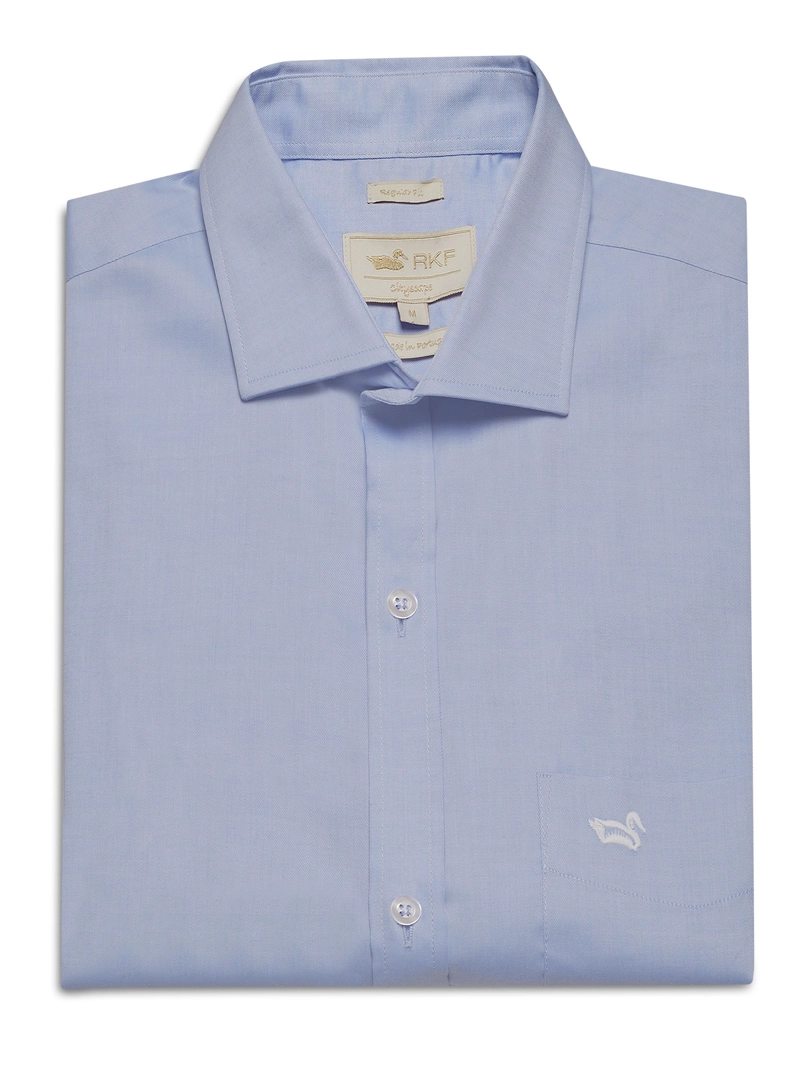 CAMISA CUELLO ITALIANO HOMBRE EASYITSO CELESTE ROCKFORD - 1