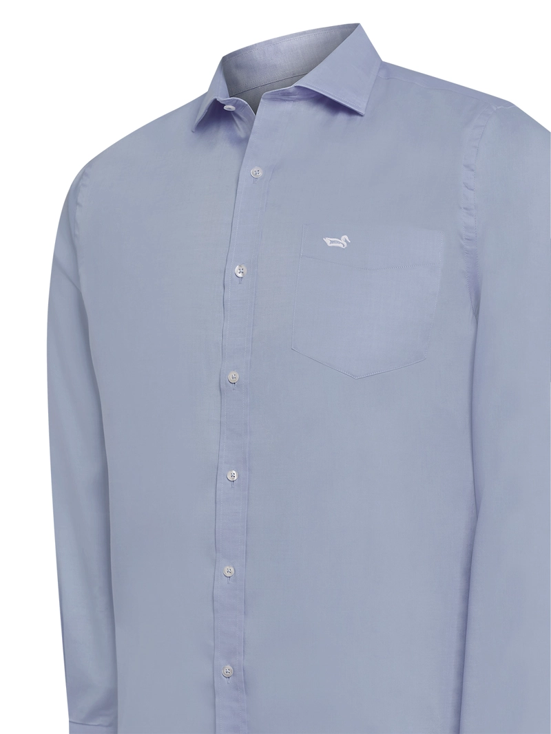 CAMISA CUELLO ITALIANO HOMBRE EASYITSO CELESTE ROCKFORD - 5