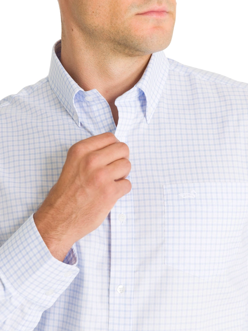 CAMISA CUELLO BUTTON-DOWN HOMBRE EASYIRON AZUL ROCKFORD - 8