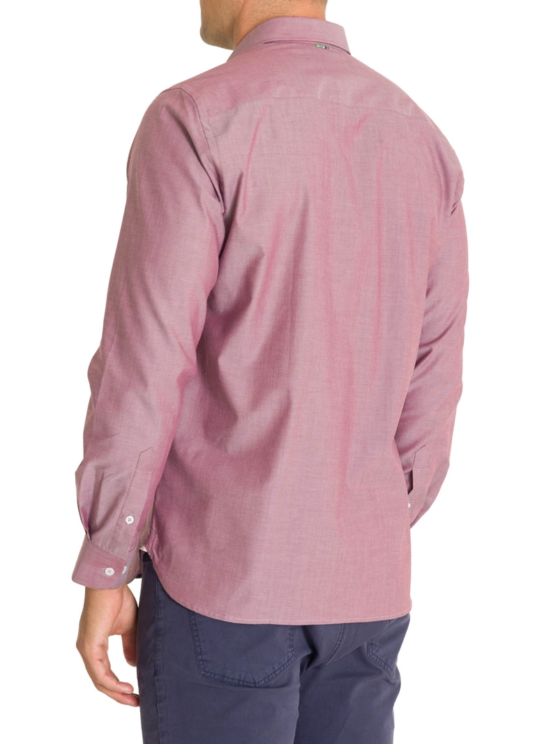 CAMISA ALGODON HOMBRE WOOLSOLID ROJO ROCKFORD - 7