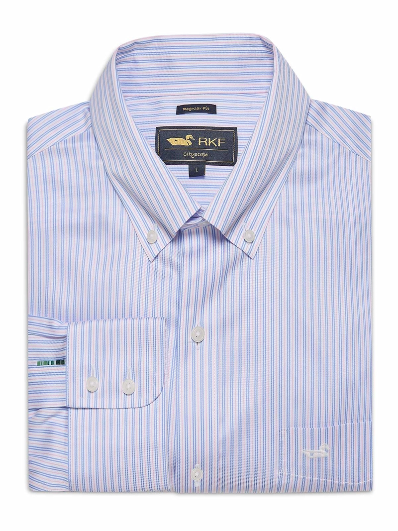 CAMISA LIBRE DE ARRUGAS BLANCO HOMBRE ALGODON ROCKFORD - 1