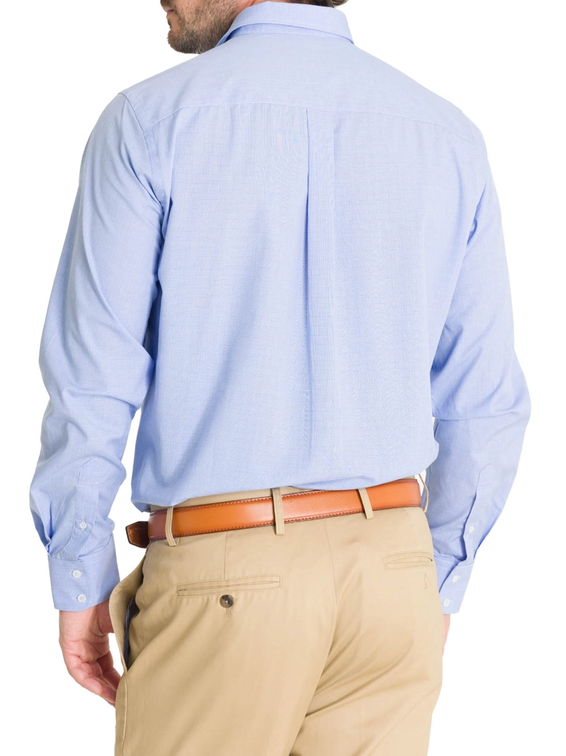 CAMISA CUELLO ITALIANO HOMBRE EASYIRON CELESTE ROCKFORD - 7