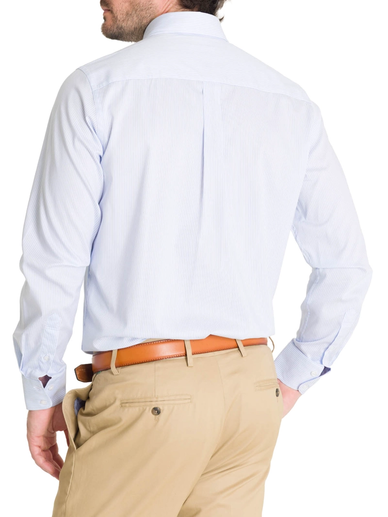 CAMISA CUELLO BOTON HOMBRE EASYIRON CELESTE ROCKFORD - 8