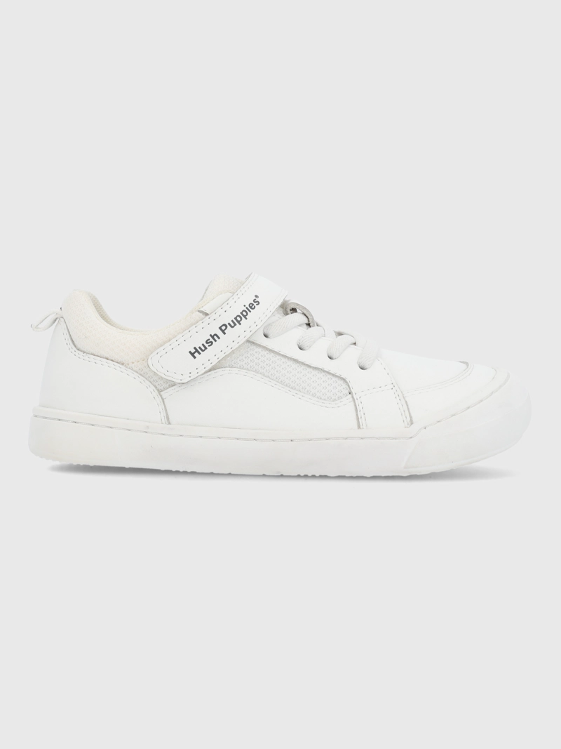 ZAPATO ESCOLAR CUERO NIÑO FLEXU BLANCO HUSH PUPPIES KIDS - 1