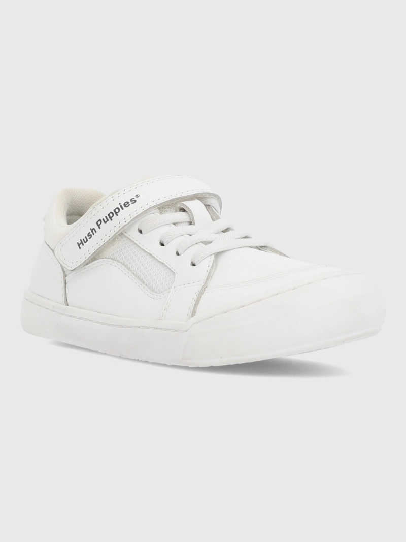 ZAPATO ESCOLAR CUERO NIÑO FLEXU BLANCO HUSH PUPPIES KIDS - 2