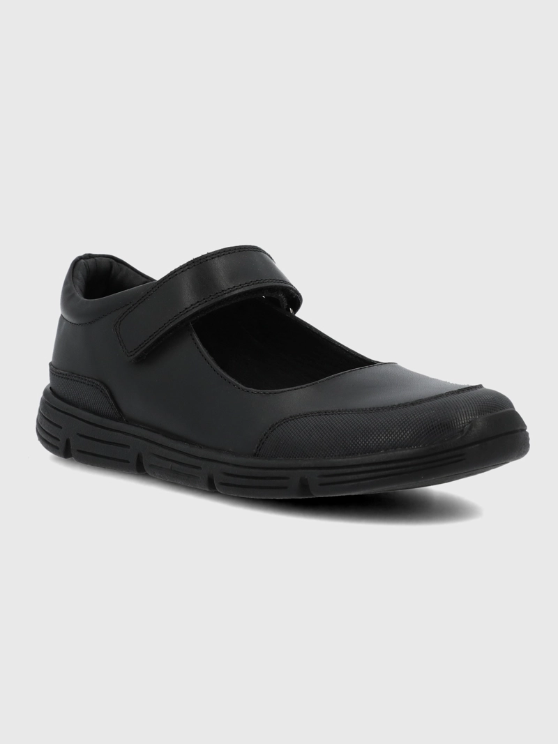 GUILLERMINA ESCOLAR CUERO NIÑA MICA NEGRO HUSH PUPPIES KIDS - 1
