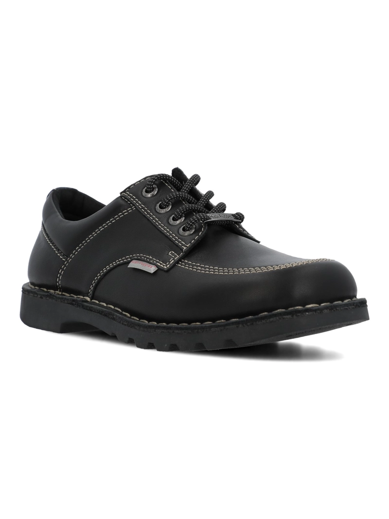 ZAPATO ESCOLAR CUERO NIÑA BRAVI NEGRO HUSH PUPPIES KIDS - 2