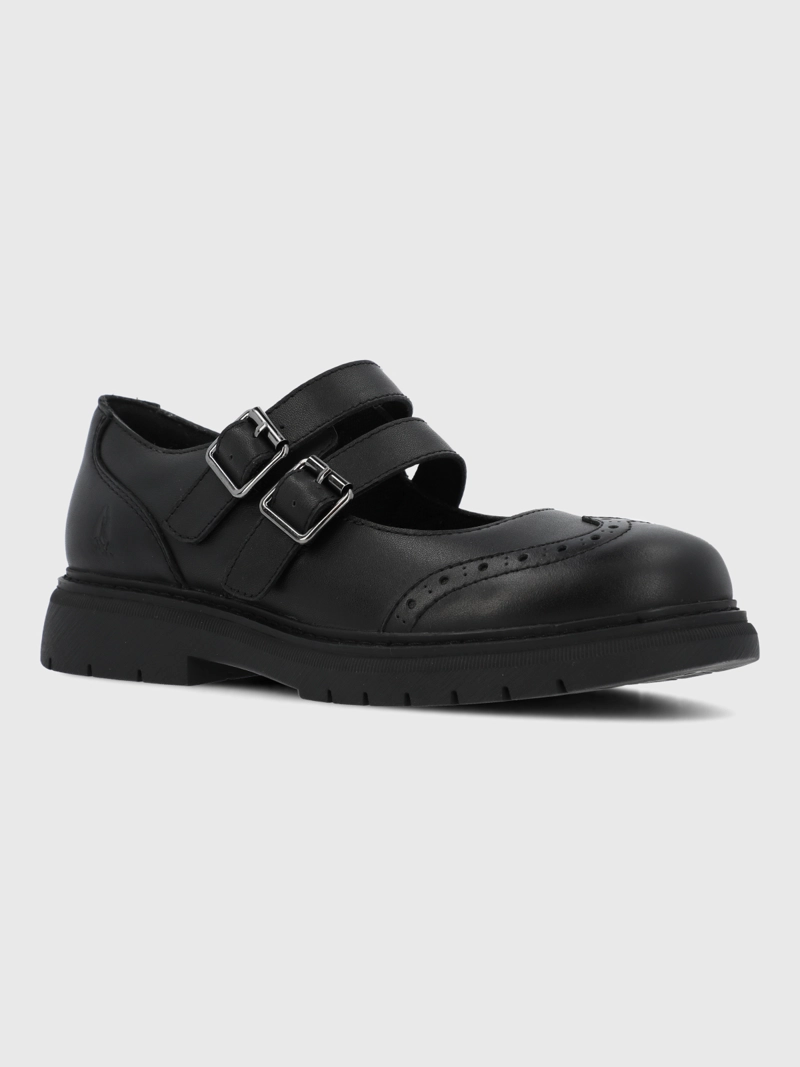 GUILLERMINA ESCOLAR CUERO NIÑA CARLA NEGRO HUSH PUPPIES KIDS - 1