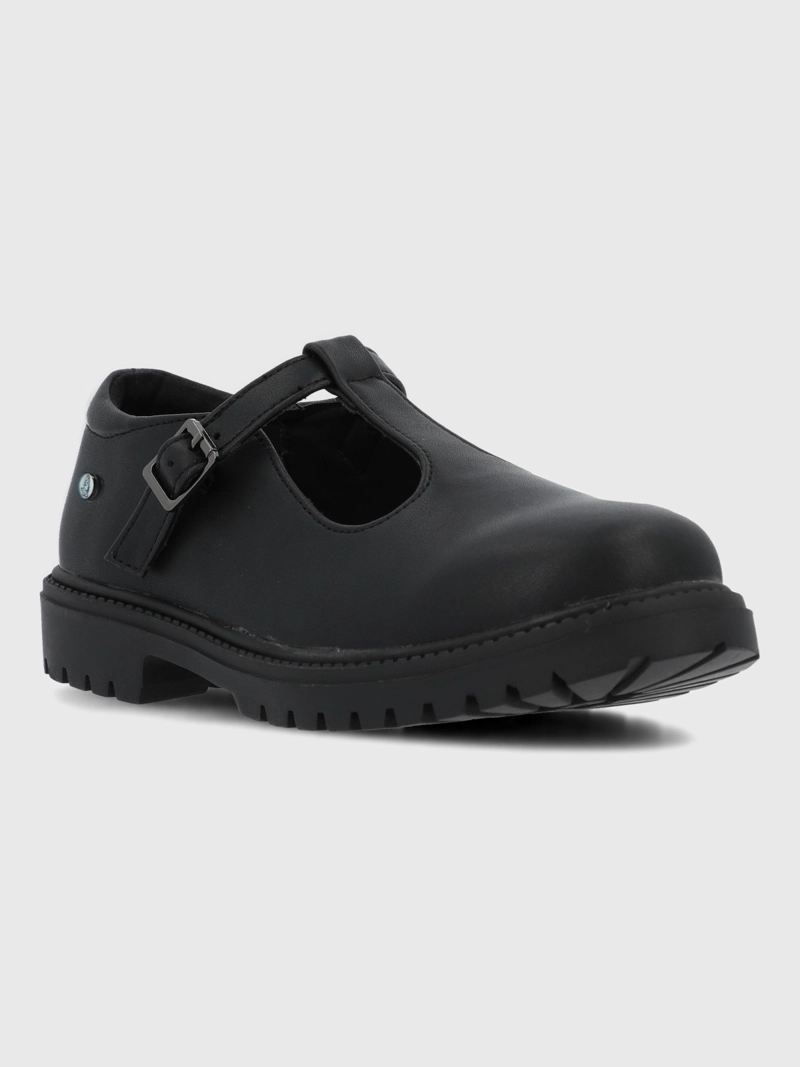GUILLERMINA ESCOLAR CUERO NIÑA CANNI NEGRO HUSH PUPPIES KIDS - 1
