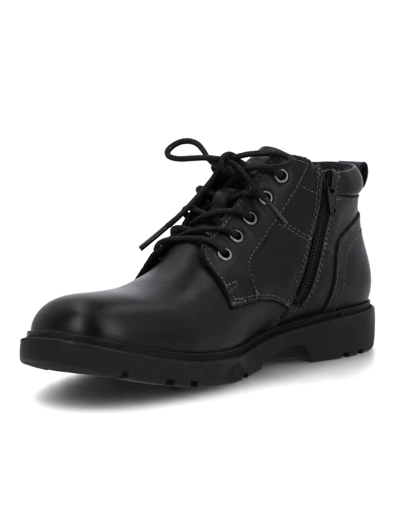 BOTIN ESCOLAR CUERO NIÑO GARDIA NEGRO HUSH PUPPIES KIDS - 5