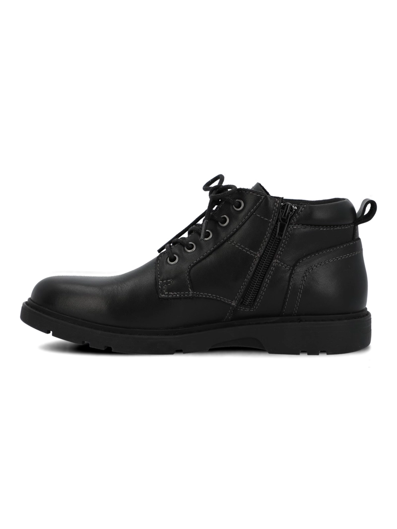 BOTIN ESCOLAR CUERO NIÑO GARDIA NEGRO HUSH PUPPIES KIDS - 6