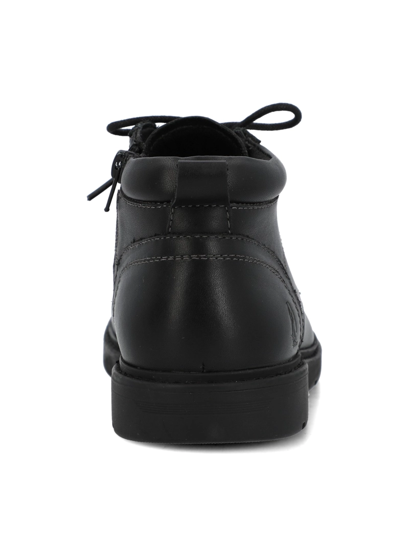 BOTIN ESCOLAR CUERO NIÑO GARDIA NEGRO HUSH PUPPIES KIDS - 7