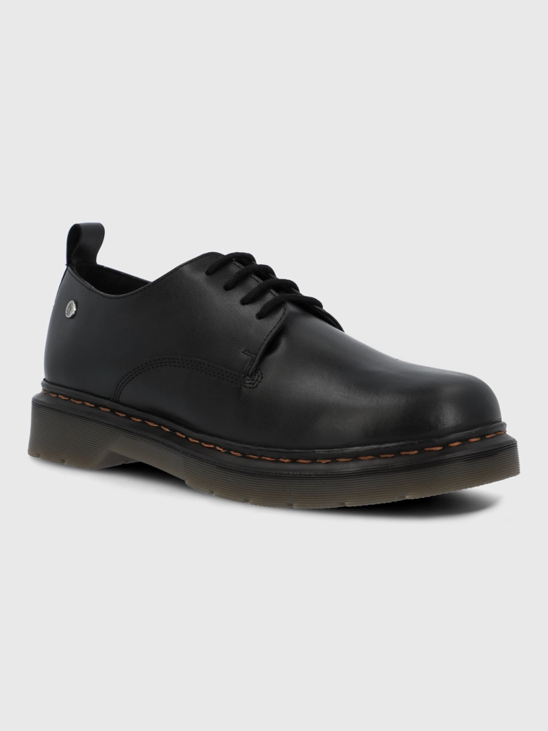 ZAPATO ESCOLAR CUERO NIÑA ALLIE NEGRO HUSH PUPPIES KIDS - 1