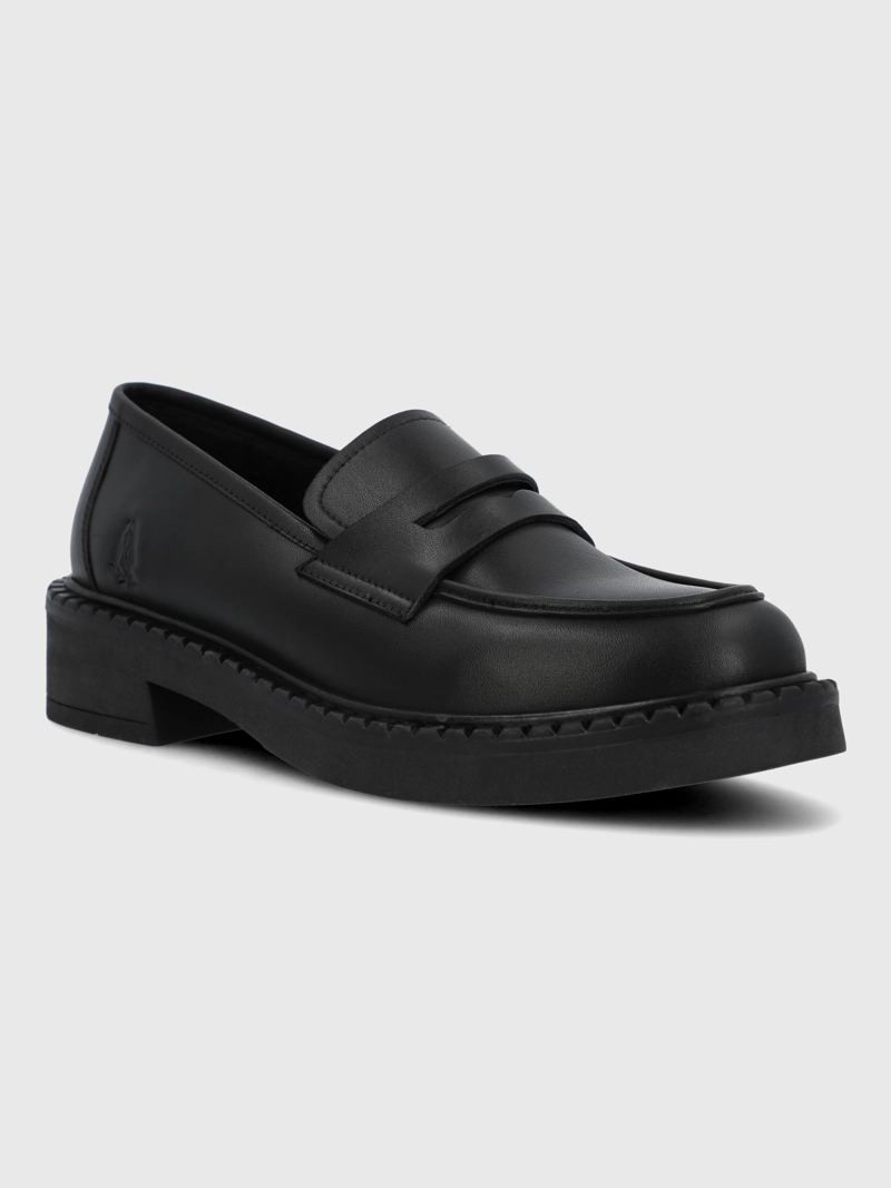 MOCASIN ESCOLAR CUERO NIÑA MANDY NEGRO HUSH PUPPIES KIDS - 1