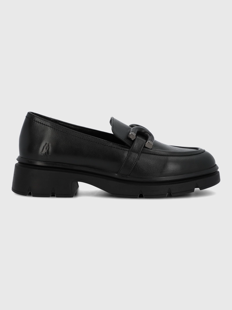 MOCASIN ESCOLAR CUERO NIÑA LUCY NEGRO HUSH PUPPIES KIDS - 2