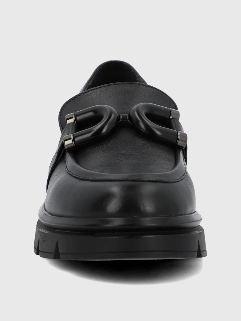 MOCASIN ESCOLAR CUERO NIÑA LUCY NEGRO HUSH PUPPIES KIDS - 4