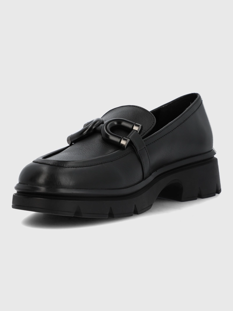MOCASIN ESCOLAR CUERO NIÑA LUCY NEGRO HUSH PUPPIES KIDS - 5