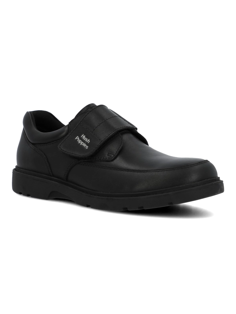 ZAPATO ESCOLAR CUERO NIÑO ARCO NEGRO HUSH PUPPIES KIDS - 2