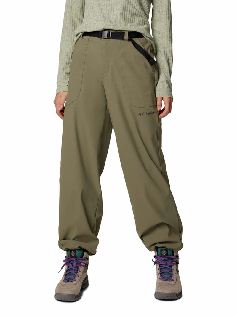PANTALON MUJER BREA FALLS NYLON GRIS COLUMBIA - 1