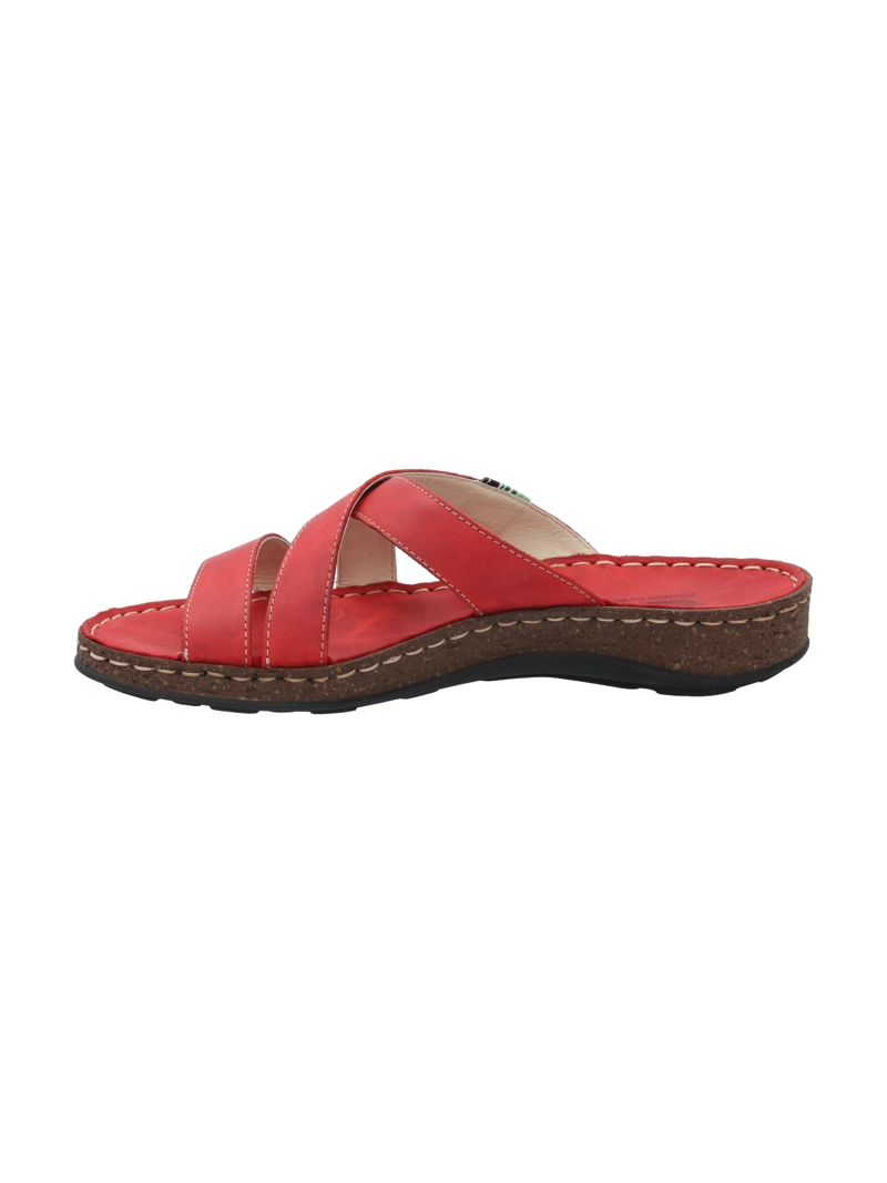SANDALIA CUERO MUJER LAGOS ROJO ROCKFORD - 6