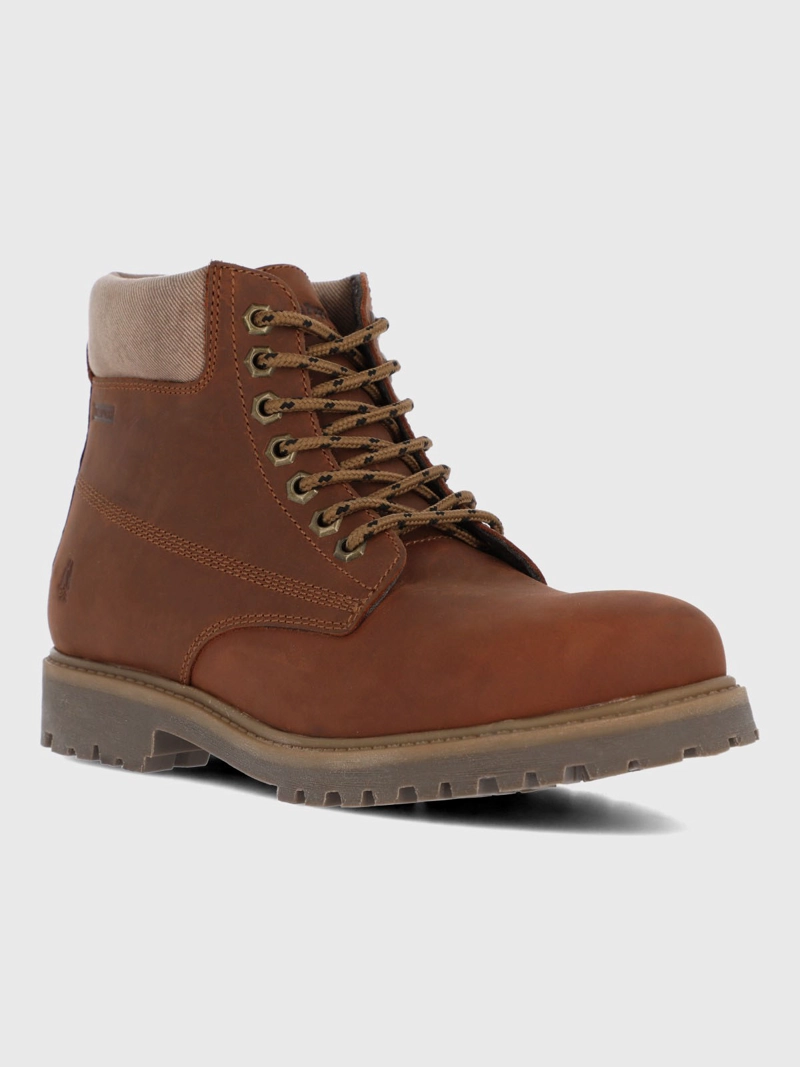 BOTIN CUERO HOMBRE NEGAM CAFE  HUSH PUPPIES - 1