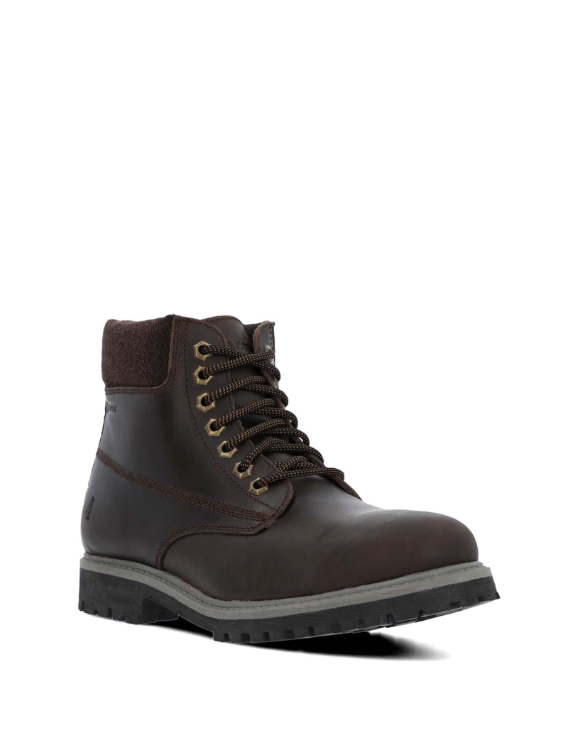BOTIN CUERO HOMBRE NEGAM CAFE  HUSH PUPPIES - 1