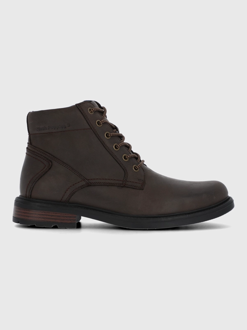 BOTIN CUERO HOMBRE QUERO CAFE  OSCURO HUSH PUPPIES - 2