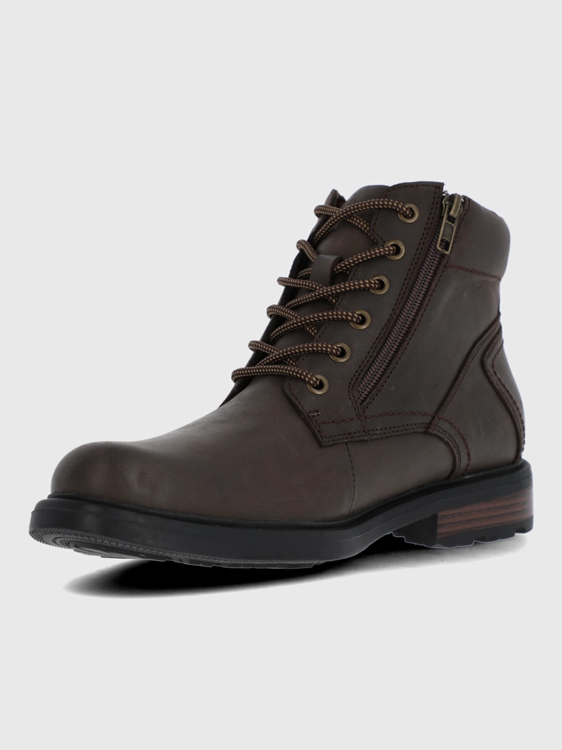 BOTIN CUERO HOMBRE QUERO CAFE  OSCURO HUSH PUPPIES - 6