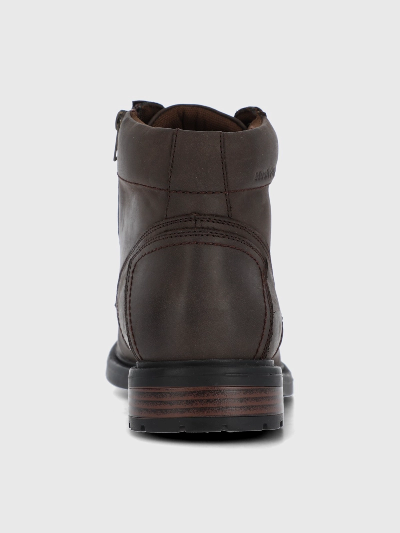 BOTIN CUERO HOMBRE QUERO CAFE  OSCURO HUSH PUPPIES - 7