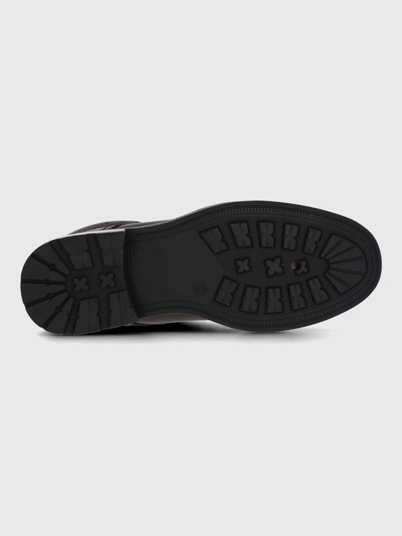 BOTIN CUERO HOMBRE QUERO CAFE  OSCURO HUSH PUPPIES - 8