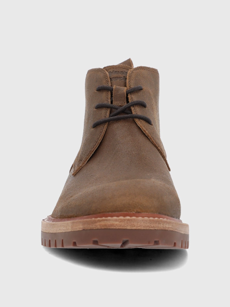 BOTIN CUERO HOMBRE MILVIO CAFE  HUSH PUPPIES - 4