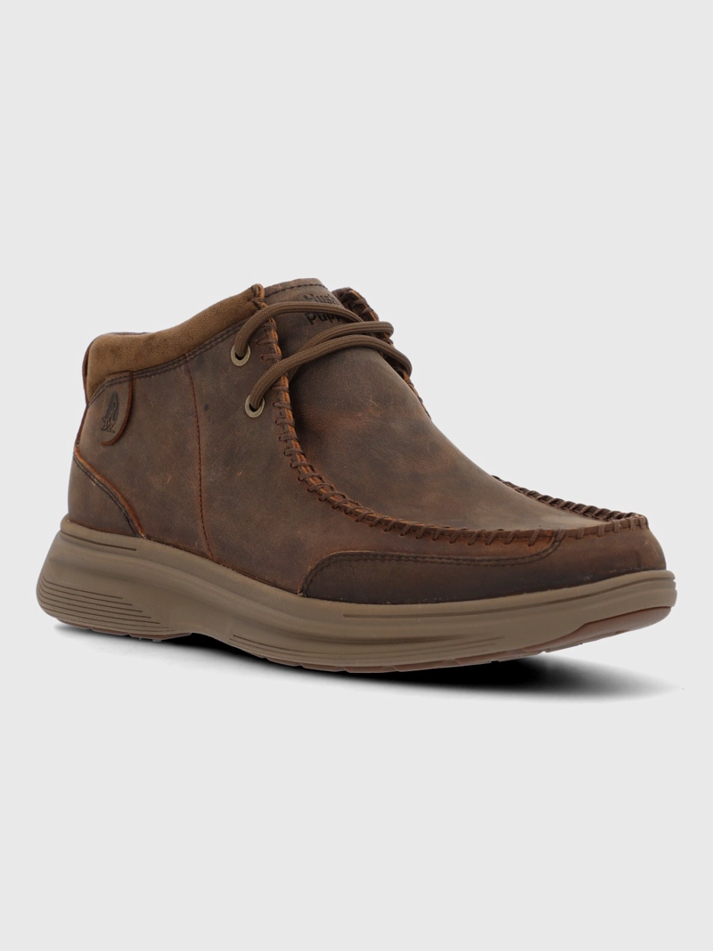 BOTIN CUERO HOMBRE MONTARO CAFE  OSCURO HUSH PUPPIES - 1