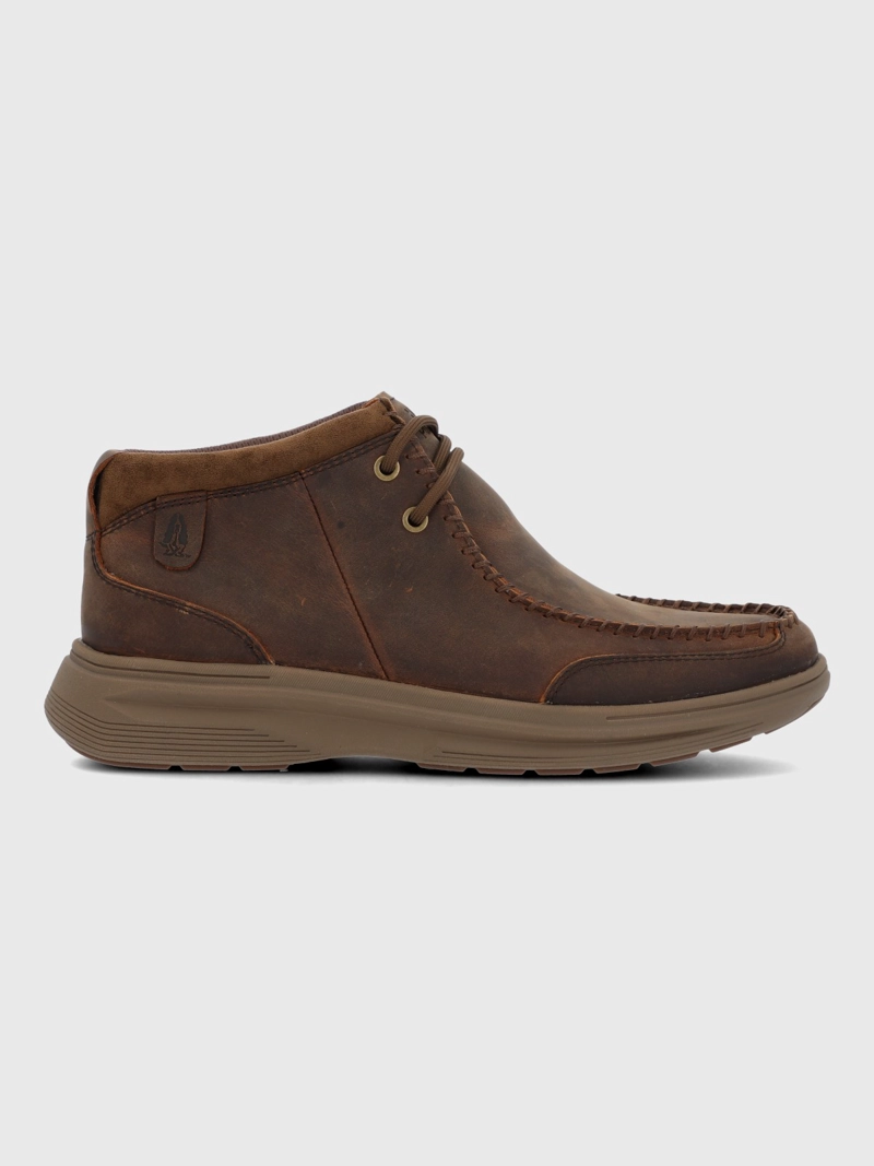 BOTIN CUERO HOMBRE MONTARO CAFE  OSCURO HUSH PUPPIES - 2