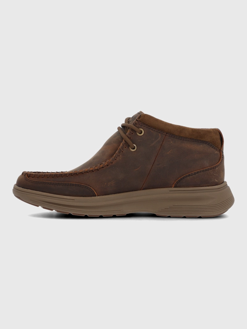 BOTIN CUERO HOMBRE MONTARO CAFE  OSCURO HUSH PUPPIES - 5
