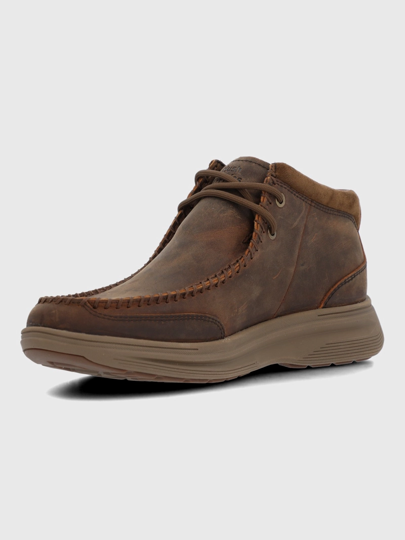 BOTIN CUERO HOMBRE MONTARO CAFE  OSCURO HUSH PUPPIES - 6