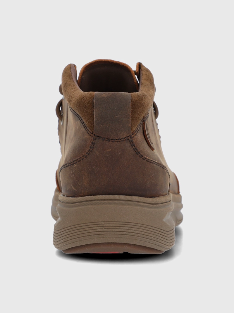 BOTIN CUERO HOMBRE MONTARO CAFE  OSCURO HUSH PUPPIES - 7